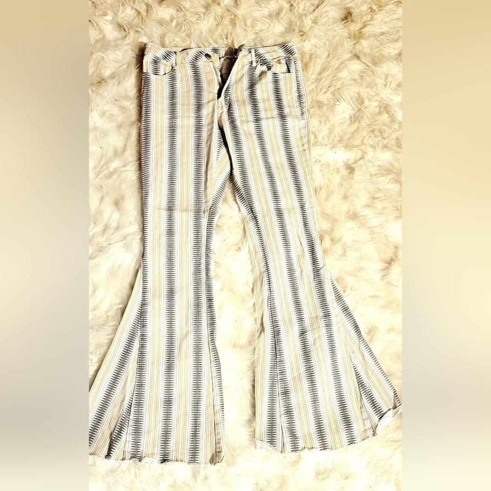 Alter'd State striped flare jeans